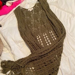 crochet cardigan vest